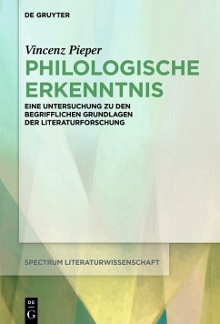 Philologische Erkenntnis (eBook, ePUB) - Pieper, Vincenz