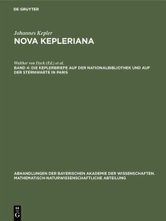 Die Keplerbriefe auf der Nationalbibliothek und auf der Sternwarte in Paris (eBook, PDF)