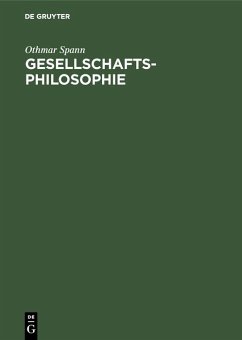 Cover Gesellschaftsphilosophie (eBook, PDF)