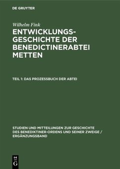 Das Profeßbuch der Abtei (eBook, PDF) - Fink, Wilhelm