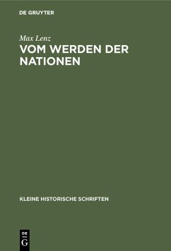 Cover Vom Werden der Nationen (eBook, PDF)