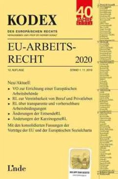 KODEX EU-Arbeitsrecht 2020 - Schmid, Andreas;Dori, Valerie