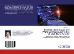 Synthesis Techniques and Photoluminescence Studies of MgO Nano Powder