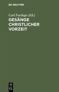 Cover Gesänge christlicher Vorzeit (eBook, PDF)