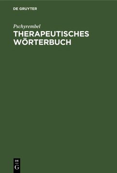 Therapeutisches Wörterbuch (eBook, PDF) - Pschyrembel
