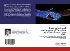 Spectroscopic and luminescence of Transition Metal Ions Doped Nano MgO - P. B., Devaraja