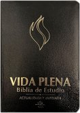 Rvr 1960 Vida Plena Biblia de Estudio - Símil Piel Negro Con Índice / Fire Bible Black Bonded Leather with Index