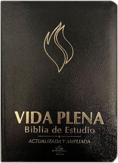 Rvr 1960 Vida Plena Biblia de Estudio - Símil Piel Negro Con Índice / Fire Bible Black Bonded Leather with Index - Life Publishers