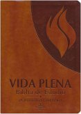 Rvr 1960 Vida Plena Biblia de Estudio Símil Piel Marrón / Fire Bible Brown Imita Tion Leather