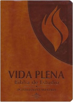 Rvr 1960 Vida Plena Biblia de Estudio Símil Piel Marrón / Fire Bible Brown Imita Tion Leather - Life Publishers