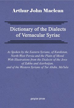 Dictionary of the Dialects of Vernacular Syriac (eBook, PDF)
