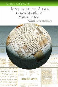 The Septuagint Text of Hosea Compared with the Massoretic Text (eBook, PDF)