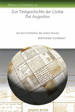 Zur Textgeschichte der Civitas Dei Augustins (eBook, PDF) - Dombart, Bernhard