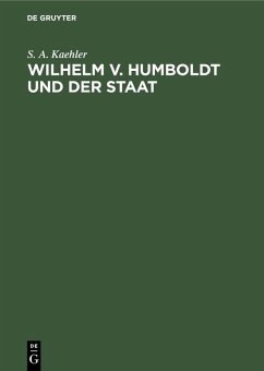 Cover Wilhelm v. Humboldt und der Staat (eBook, PDF)