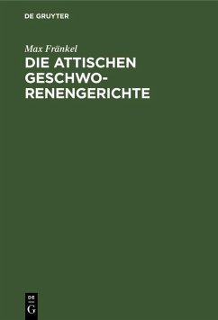 Cover Die attischen Geschworenengerichte (eBook, PDF)