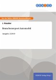 Branchenreport Automobil (eBook, PDF)