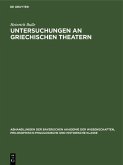 Untersuchungen an Griechischen Theatern (eBook, PDF)