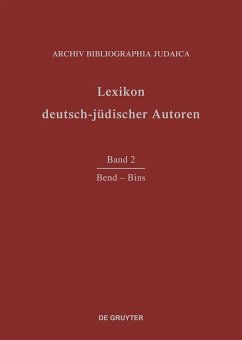 Lexikon deutsch-jüdischer Autoren 2. Bend - Bins (eBook, PDF)