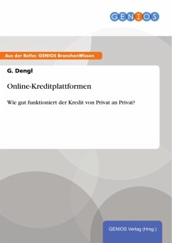 Cover Online-Kreditplattformen (eBook, PDF)