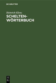 Cover Schelten-Wörterbuch (eBook, PDF)