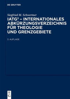Cover IATG³. Internationales Abkürzungsverzeichnis für Theologie und Grenzgebiete (eBook, PDF)