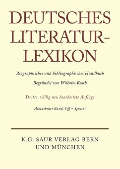 Deutsches Literatur-Lexikon Band 18 (eBook, PDF)