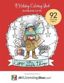 Enjoy The Simple Things: A Holiday Coloring Book for Kids 1 to 92