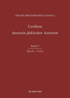 Lexikon deutsch-jüdischer Autoren 4. Brech - Carle (eBook, PDF)