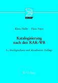Katalogisierung nach den RAK-WB (eBook, PDF)