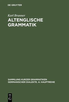 Altenglische Grammatik (eBook, PDF) - Brunner, Karl