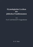 Etymologisches Lexikon der jüdischen Familiennamen (eBook, PDF)
