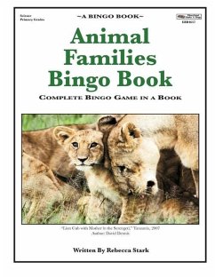 Animal Families Bingo Book: Complete Bingo Game In A Book - Stark, Rebecca