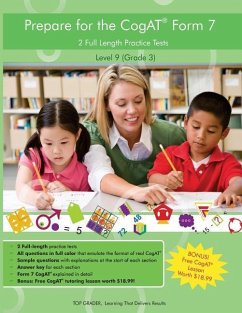 Two Full Length (Colored) Practice Tests for the CoGAT Form 7: For Level 9 (Grade 3): For Level 9 (Grade 3) - Grader LLC, Top