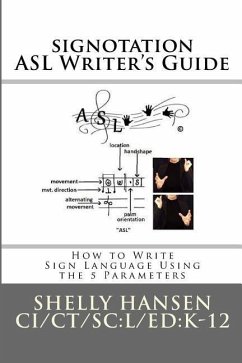 signotation ASL Writer's Guide: How to Write Sign Language Using the 5 Parameters - Hansen, Shelly L.