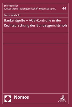 Cover Bankentgelte - AGB-Kontrolle in der Rechtsprechung des Bundesgerichtshofs (eBook, PDF)