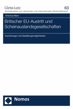 Britischer EU-Austritt und Scheinauslandsgesellschaften (eBook, PDF) - Mann, Antonius