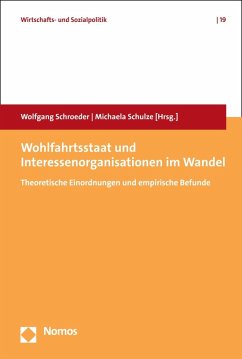 Wohlfahrtsstaat und Interessenorganisationen im Wandel (eBook, PDF)