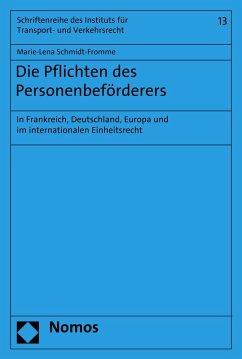 Cover Die Pflichten des Personenbeförderers (eBook, PDF)