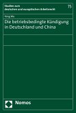 Die betriebsbedingte Kündigung in Deutschland und China (eBook, PDF)