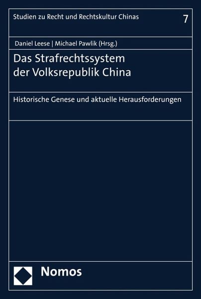 Das Strafrechtssystem der Volksrepublik China (eBook, PDF)