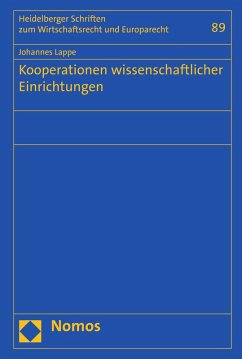 Kooperationen wissenschaftlicher Einrichtungen (eBook, PDF) - Lappe, Johannes