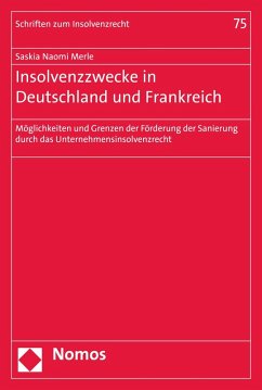 Insolvenzzwecke in Deutschland und Frankreich (eBook, PDF) - Merle, Saskia Naomi