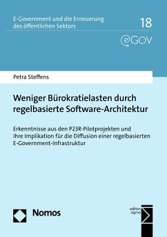 Weniger Bürokratielasten durch regelbasierte Software-Architektur (eBook, PDF) - Steffens, Petra