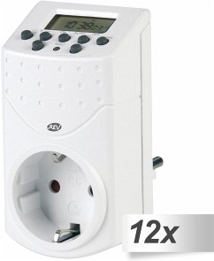 Cover 12x REV Zeitschaltuhr digital weiß