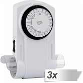3x REV Zeitschaltuhr mechanisch 2-fach weiß