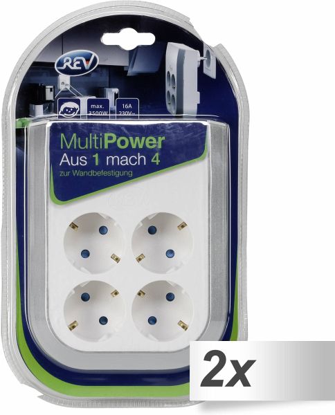 2x REV MultiPower 4-fach Steckdosenerweiterung - - Bei bücher.de kaufen