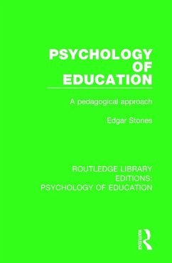 Psychology of Education - Stones, Edgar