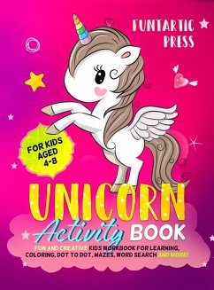 Unicorn Activity Book for Kids Ages 4-8 - Funtartic, Press