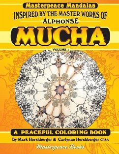 Mucha Masterpeace Mandalas Coloring Book Volume 1 - Hershberger Cpsa, Carlynne; Hershberger, Mark