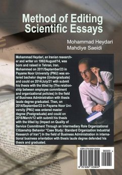 Method of Editing Scientific Essays - Saeidi, Mahdiye; Heydari, Mohammad